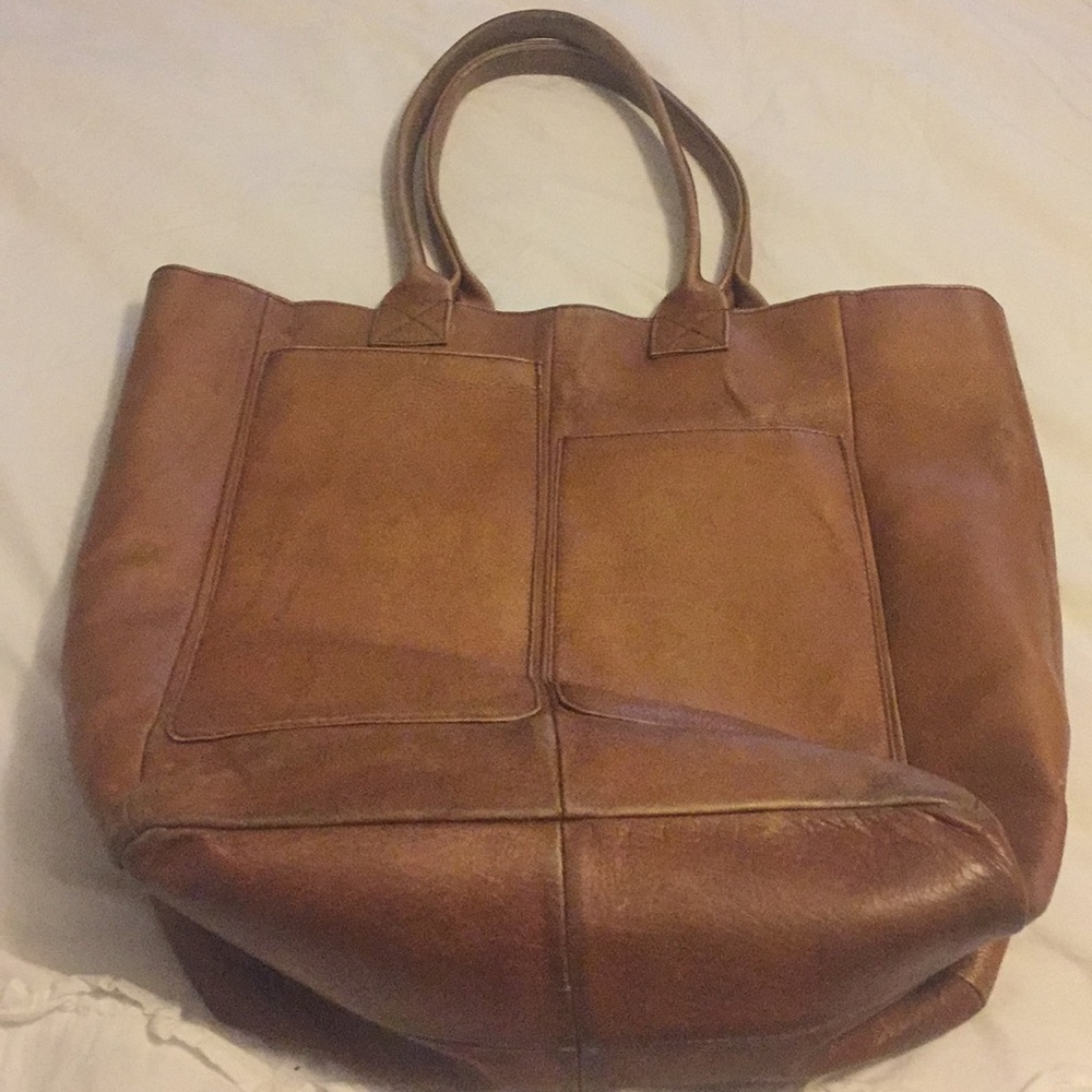 Vintage Hobo Large Leather Tote